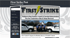 Desktop Screenshot of firststrikepest.com